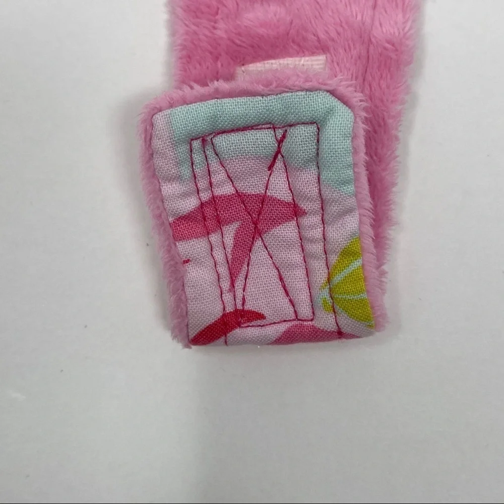 Baby Girls Bib and Pacifier Holder Combo